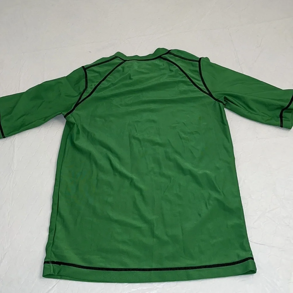 Old Navy dark green short sleeve rash guard 10-12